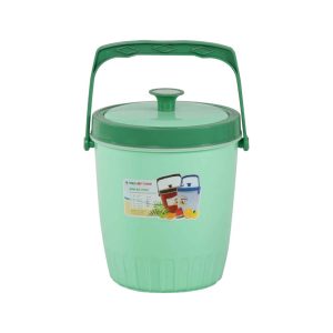 Bình Đá Tròn 18L Sọc - Thùng Đá Nhựa PP Bền Bỉ, Đa Màu