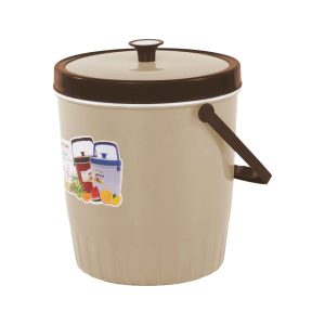 Bình Đá Tròn 18L Sọc - Thùng Đá Nhựa PP Bền Bỉ, Đa Màu