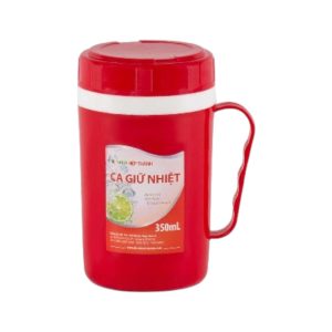 Ca Giữ Nhiệt 350ml Nhựa PP Bền Đẹp, Đa Màu Lựa Chọn