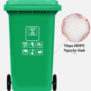 Combo 10 Thùng rác nhựa 240 lít HDPE Plasticsaigon - hinh 2