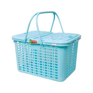 Giỏ nhựa 2 quai 384 bền đẹp, tiện lợi cho gia đình và cửa hàng