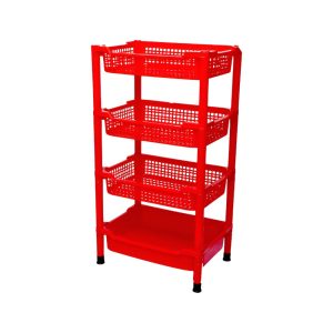 Kệ nhựa trung 3 tầng, 4 tầng bền chắc, tiện dụng tại Plastic Sài Gòn