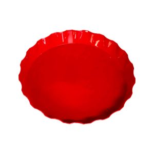 Khay Nắp Khoén Nhựa PP Đỏ Ø350xH50mm - Khay Nhựa Chất Lượng Cao