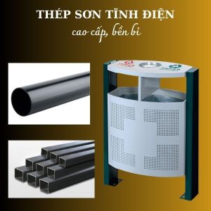 Thùng đựng rác công cộng ngoài trời Plasticsaigon - hinh 2