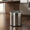 Thùng rác 2 lớp inox tròn 10L Plasticsaigon - anh san pham