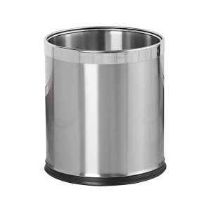 Thùng rác 2 lớp inox tròn 14L Plasticsaigon - anh san pham