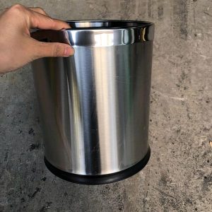 Thùng rác 2 lớp inox tròn 14L Plasticsaigon - hinh 2