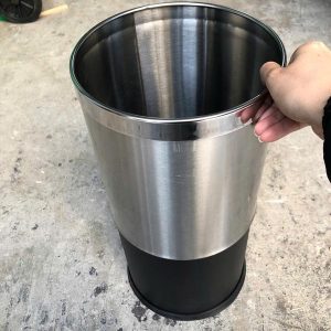 Thùng rác 2 lớp inox tròn 8L Plasticsaigon - anh san pham