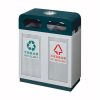 Thùng rác 2 ngăn có gạt tàn Plasticsaigon - anh san pham
