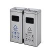 Thùng rác 2 ngăn inox có gạt tàn Plasticsaigon - anh san pham