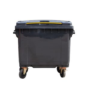 Thùng rác 660L màu đen nhựa HDPE đựng chất thải công nghiệp Plasticsaigon - anh san pham