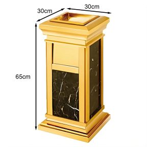 Thùng rác đá hoa cương cửa trước 60L chất liệu composite bền đẹp - hình 1
