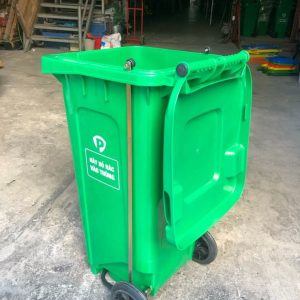 Thùng rác đạp chân 120 lít nhựa HDPE có bánh xe – bền, tiện lợi, giảm 30% - hình 1