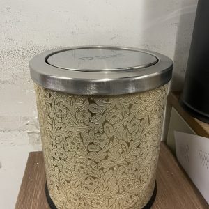 Thùng rác bọc giả da màu vàng Ø25 Plasticsaigon - anh san pham