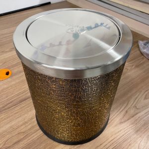 Thùng rác bọc giả da vân vỏ cây Ø25 Plasticsaigon - anh san pham