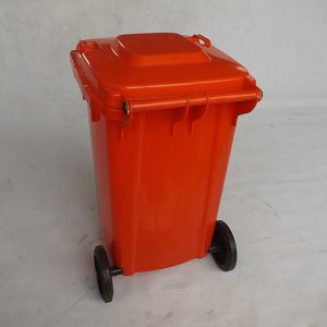 Thùng rác composite 240L màu đỏ Plasticsaigon - anh san pham