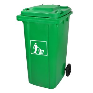 Thùng rác composite 240L màu xanh lá cây Plasticsaigon - anh san pham