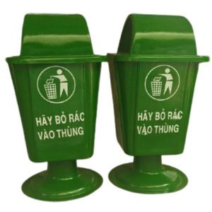 Thùng rác composite 50L chân nhựa Plasticsaigon - anh san pham