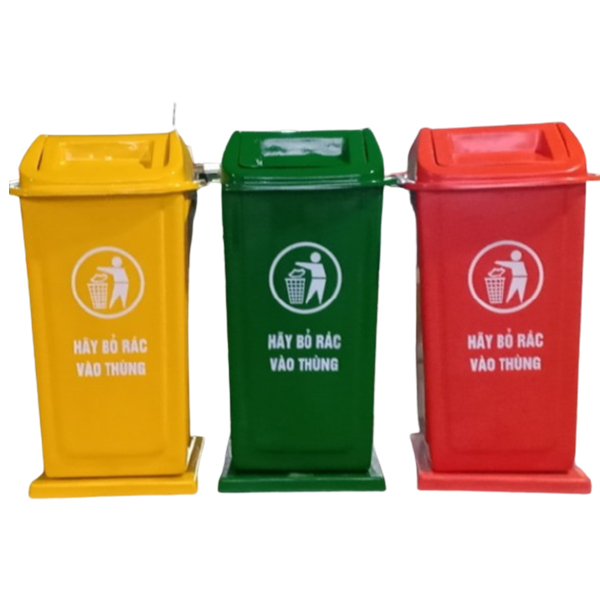 Trang chủ Thùng rác composite 90L có đế bền chắc, chống chịu thời tiết tốt