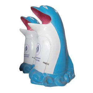 Thùng rác composite cá heo 70 lít Plasticsaigon - anh san pham