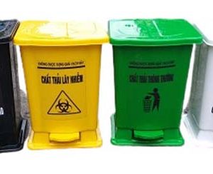 Thùng rác đạp chân 15L (Màu xanh) Plasticsaigon - anh san pham
