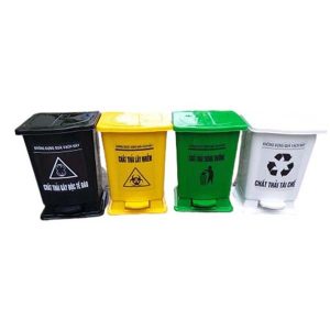 Thùng rác đạp chân 15L (Màu xanh) Plasticsaigon - hinh 2