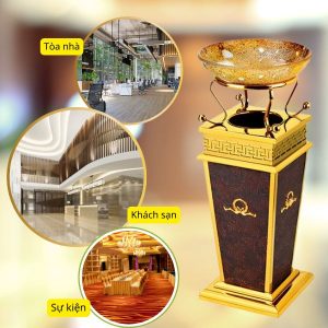 Thùng rác giả da khay thủy tinh Plasticsaigon - anh san pham
