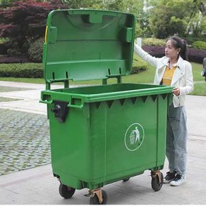 Thùng rác HDPE 660L Size lớn Plasticsaigon - hinh 2