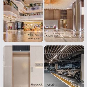 Thùng rác hình chữ nhật có gạt tàn thuốc Plasticsaigon - anh san pham