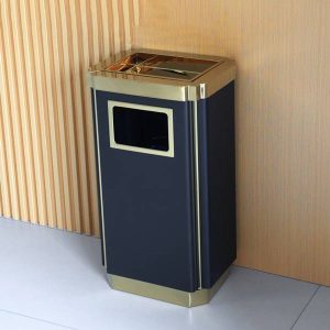 Thùng rác hình chữ nhật có gạt tàn thuốc Plasticsaigon - hinh 2