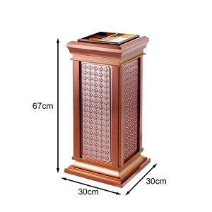 Thùng rác hợp kim nhôm hoa tuyết lớn Plasticsaigon - hinh 2