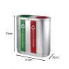 Thùng rác inox 2 ngăn Plasticsaigon - anh san pham