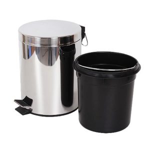 Thùng rác inox 20 lít đạp chân cao cấp – bền đẹp, tiện lợi cho văn phòng - hình 1