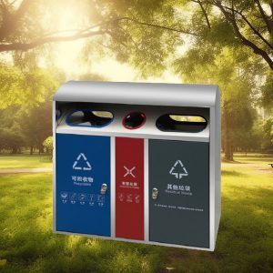 Thùng rác inox 3 ngăn dung tích đa dạng cho văn phòng và công cộng bền nhất - hình 1