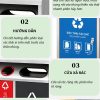 Thùng rác inox 3 ngăn Plasticsaigon - anh san pham