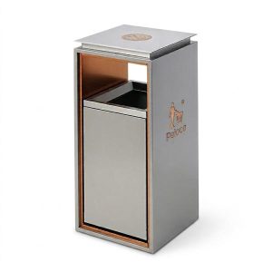 Thùng rác inox 304 cao cấp 60L cho sảnh văn phòng khách sạn