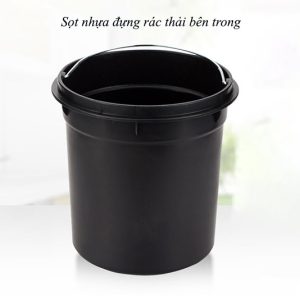 Thùng rác inox 304 đạp chân tròn 12L Plasticsaigon - anh san pham