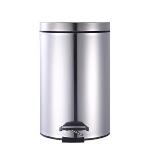 Thùng rác inox 304 đạp chân tròn 30L Plasticsaigon - anh san pham
