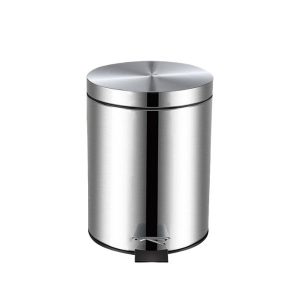 Thùng rác inox 304 đạp chân tròn 5L Plasticsaigon - hinh 2