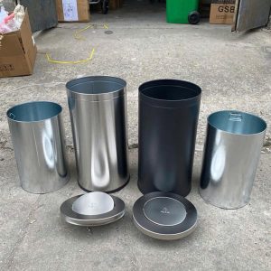 Thùng rác inox 304 nắp lật Plasticsaigon - anh san pham