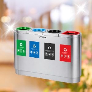 Thùng rác inox 4 ngăn Plasticsaigon - anh san pham