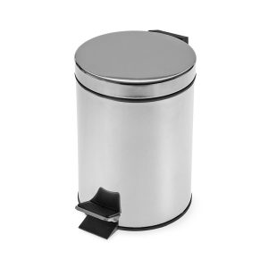 Thùng rác inox 8 lít đạp chân chất lượng cao - bền bỉ, tiện lợi