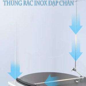Thùng rác inox 8 lít đạp chân – Giảm giá 30% Plasticsaigon - hinh 2