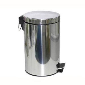 Thùng rác inox đạp chân tròn 5L cao cấp tiện lợi