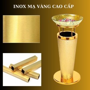 Thùng rác inox bọc giả da Plasticsaigon - hinh 2