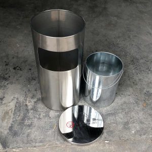 Thùng rác inox cấm hút thuốc dung tích 30L chống ăn mòn - hình 1