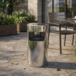 Thùng rác inox cấm hút thuốc Plasticsaigon - anh san pham