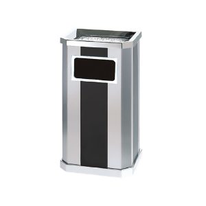Thùng rác inox chữ nhật có gạt tàn Plasticsaigon - hinh 2