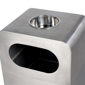 Thùng rác inox có gạt tàn Plasticsaigon - anh san pham