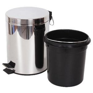 Thùng rác inox đạp chân tròn 12L Plasticsaigon - anh san pham